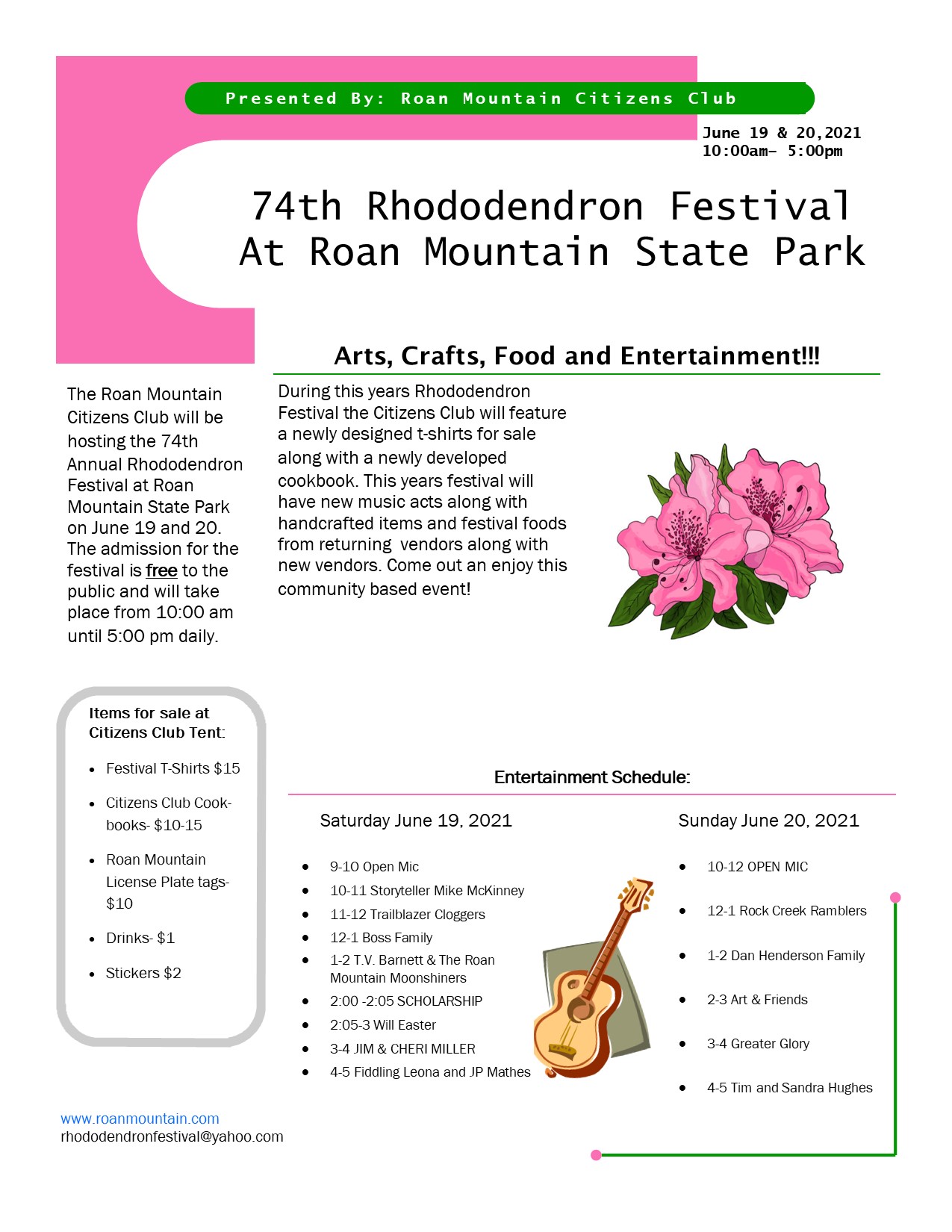 Rhododendron Festival Roan Mountain TN